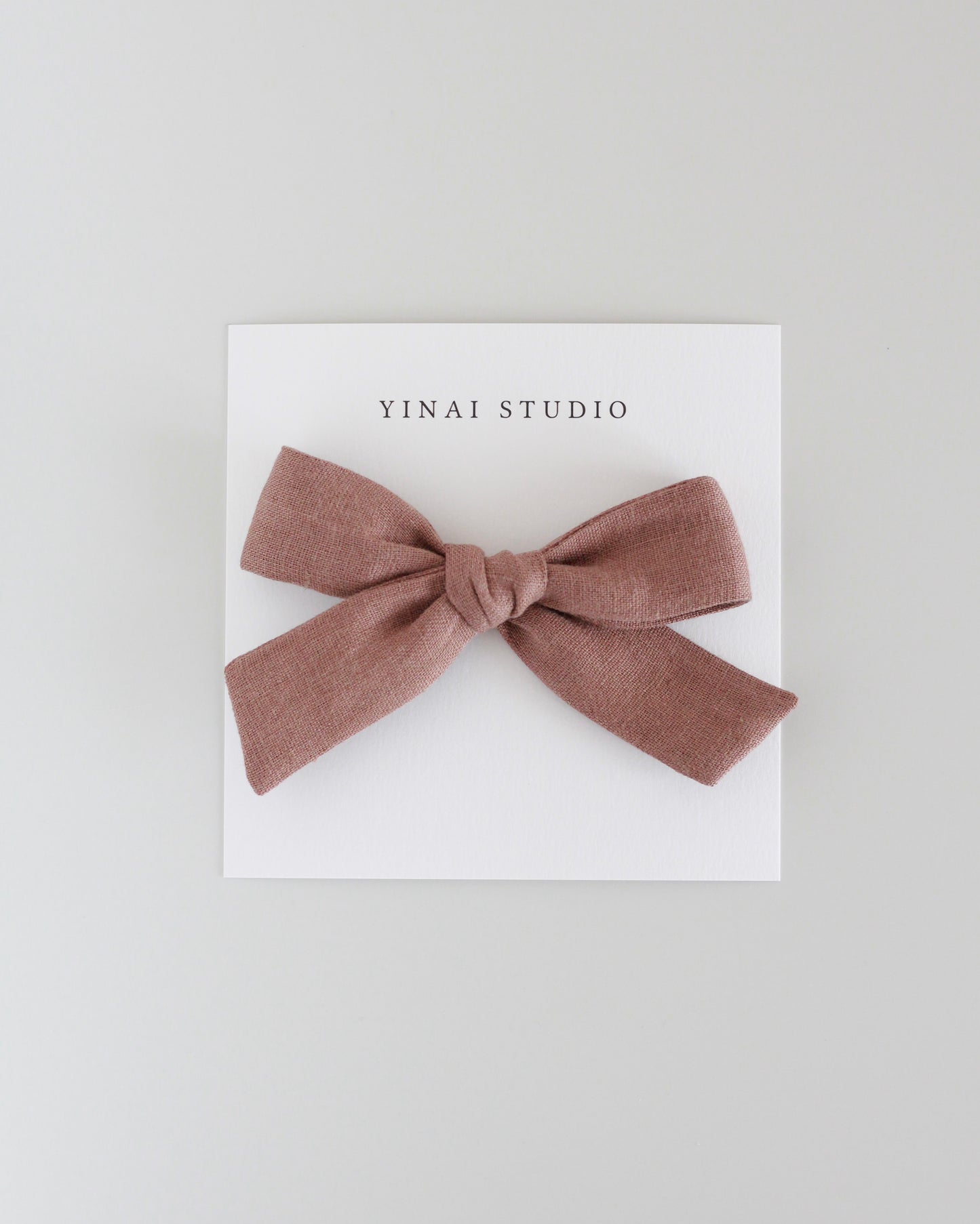 BOW CLIP [medium] - Cocoa brown