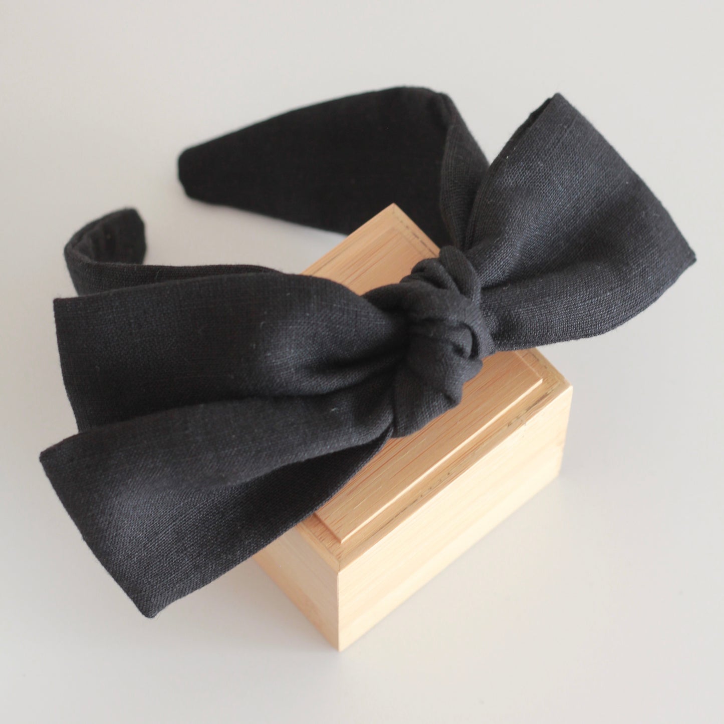 BOW HEADBAND [joy] - black