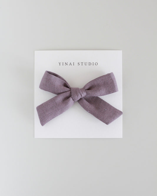 BOW CLIP [medium] - Lilac