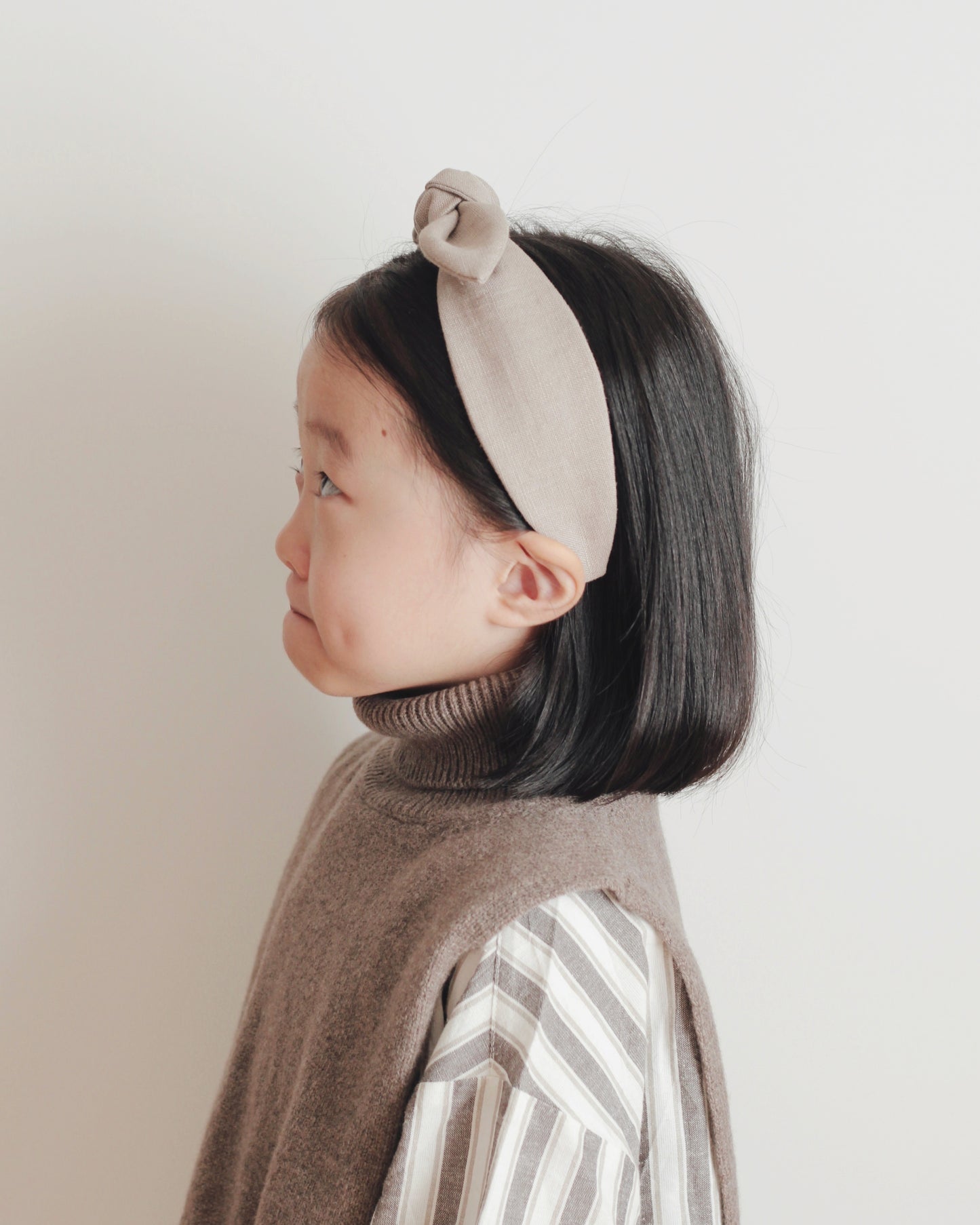 BOW HEADBAND [original] - brush beige