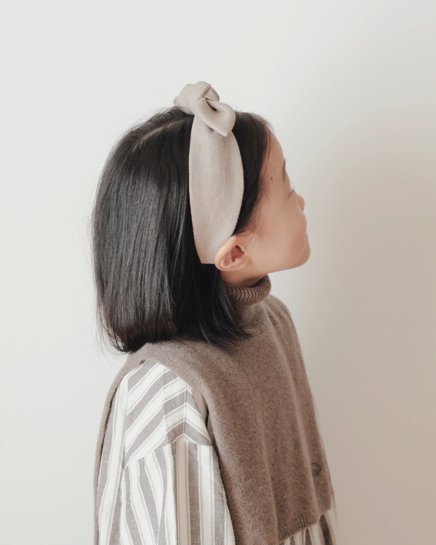 BOW HEADBAND [original] - brush beige