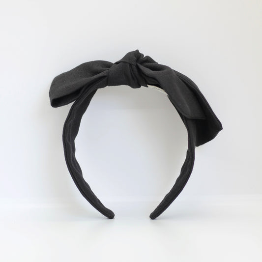 BOW HEADBAND [joy] - black