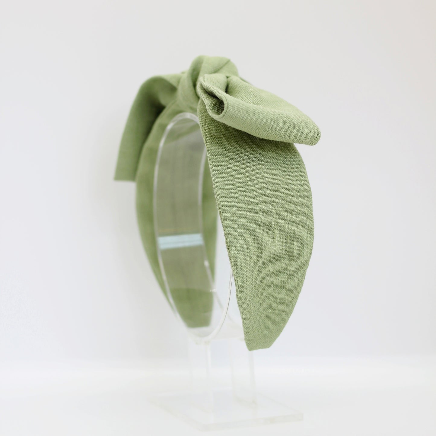 BOW HEADBAND [joy] - pistachio green