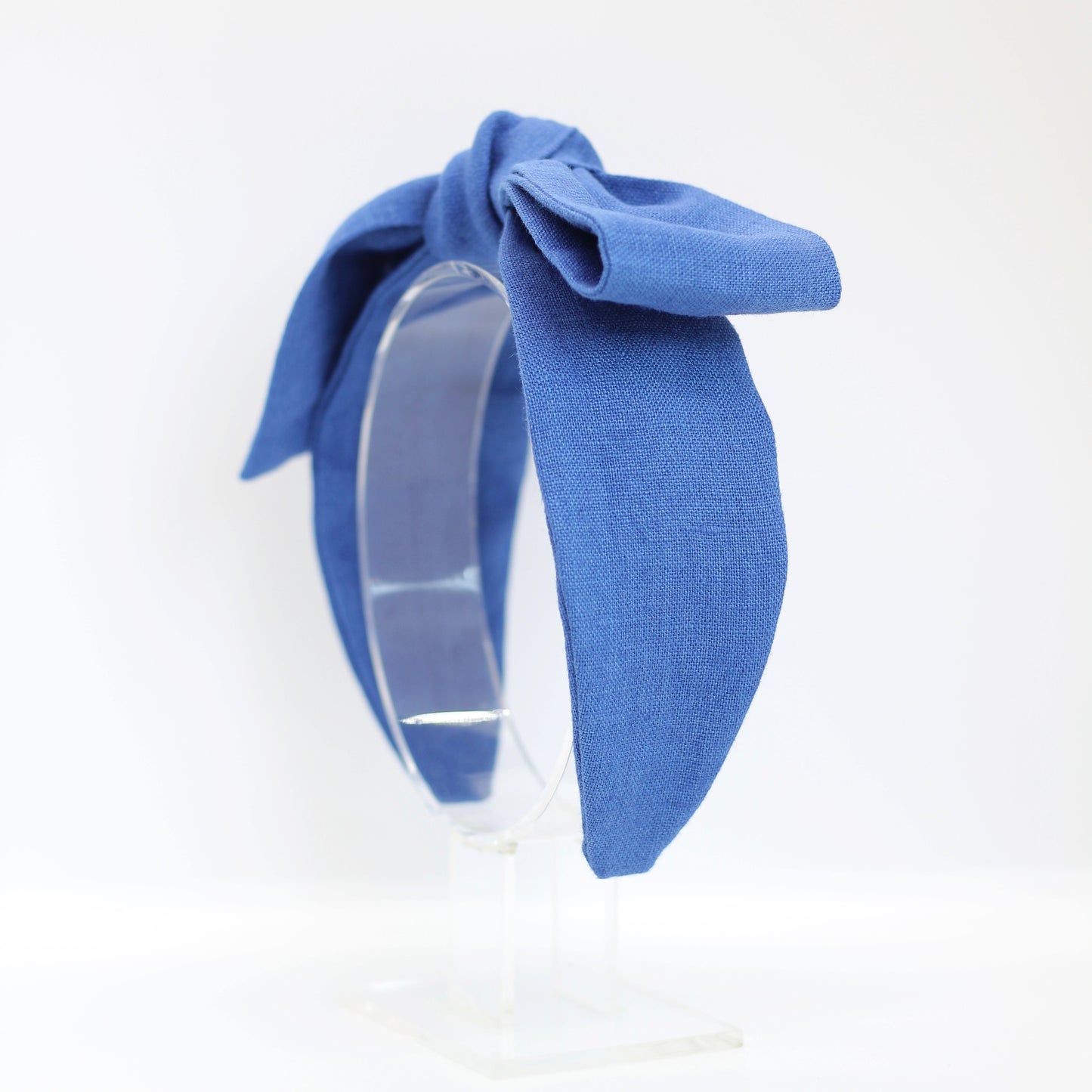 BOW HEADBAND [joy] - classic blue