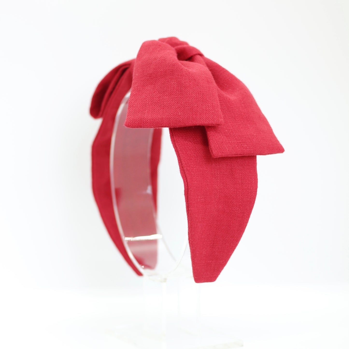 BOW HEADBAND [joy] - purely red