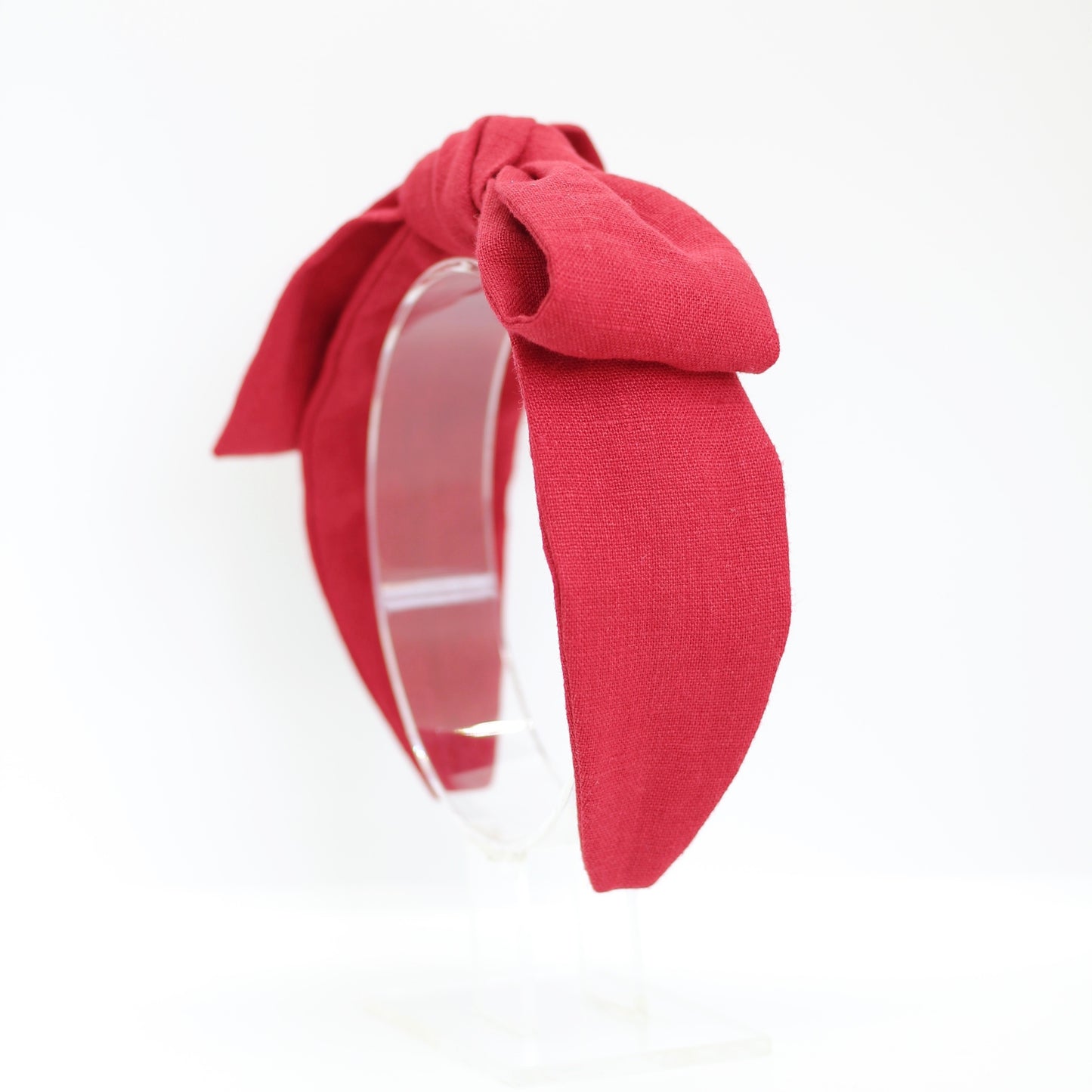 BOW HEADBAND [joy] - purely red