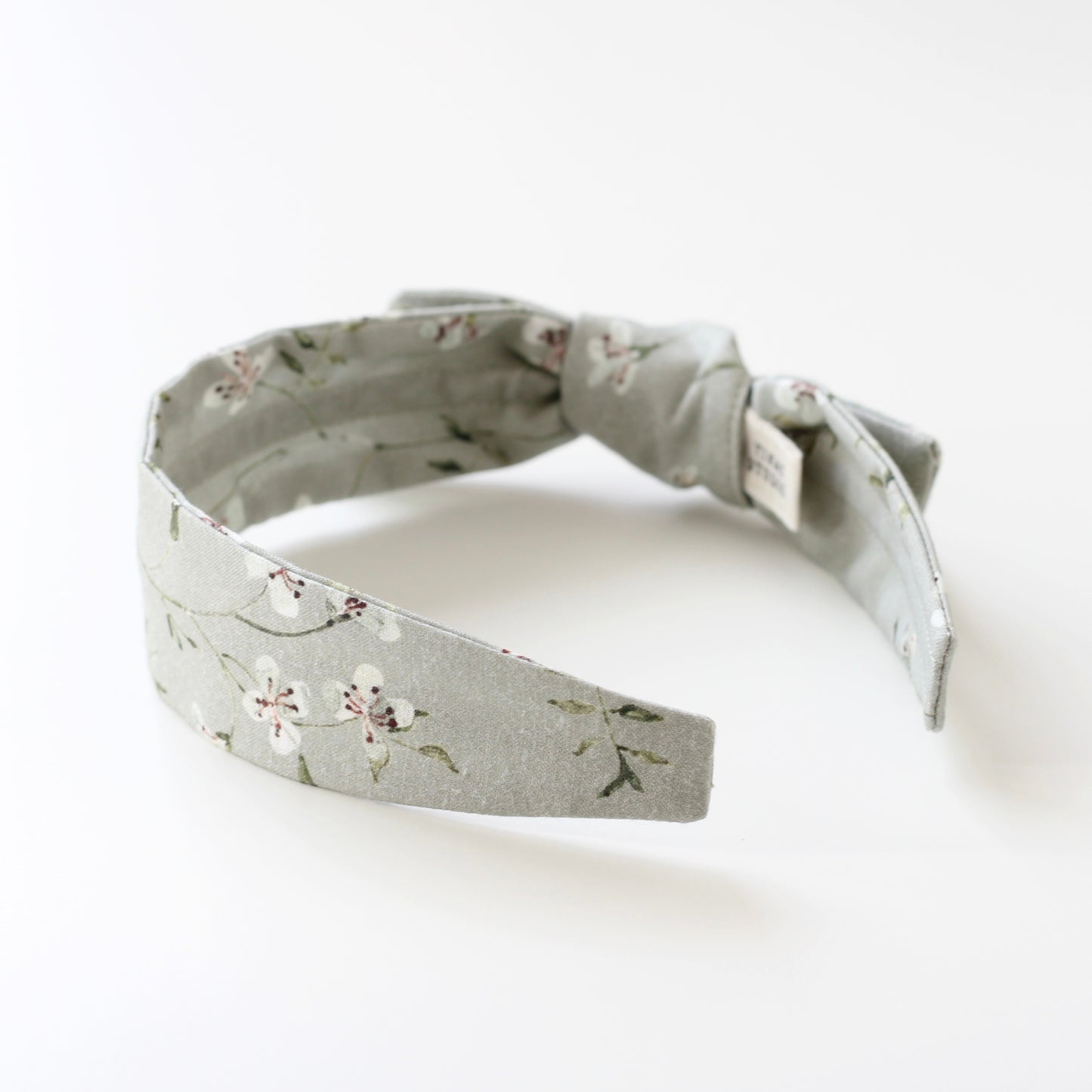 BOW HEADBAND [library] - Bittercress,sage green