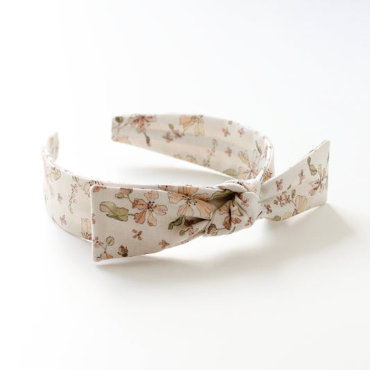 BOW HEADBAND [picnic] - Jasmine, light beige