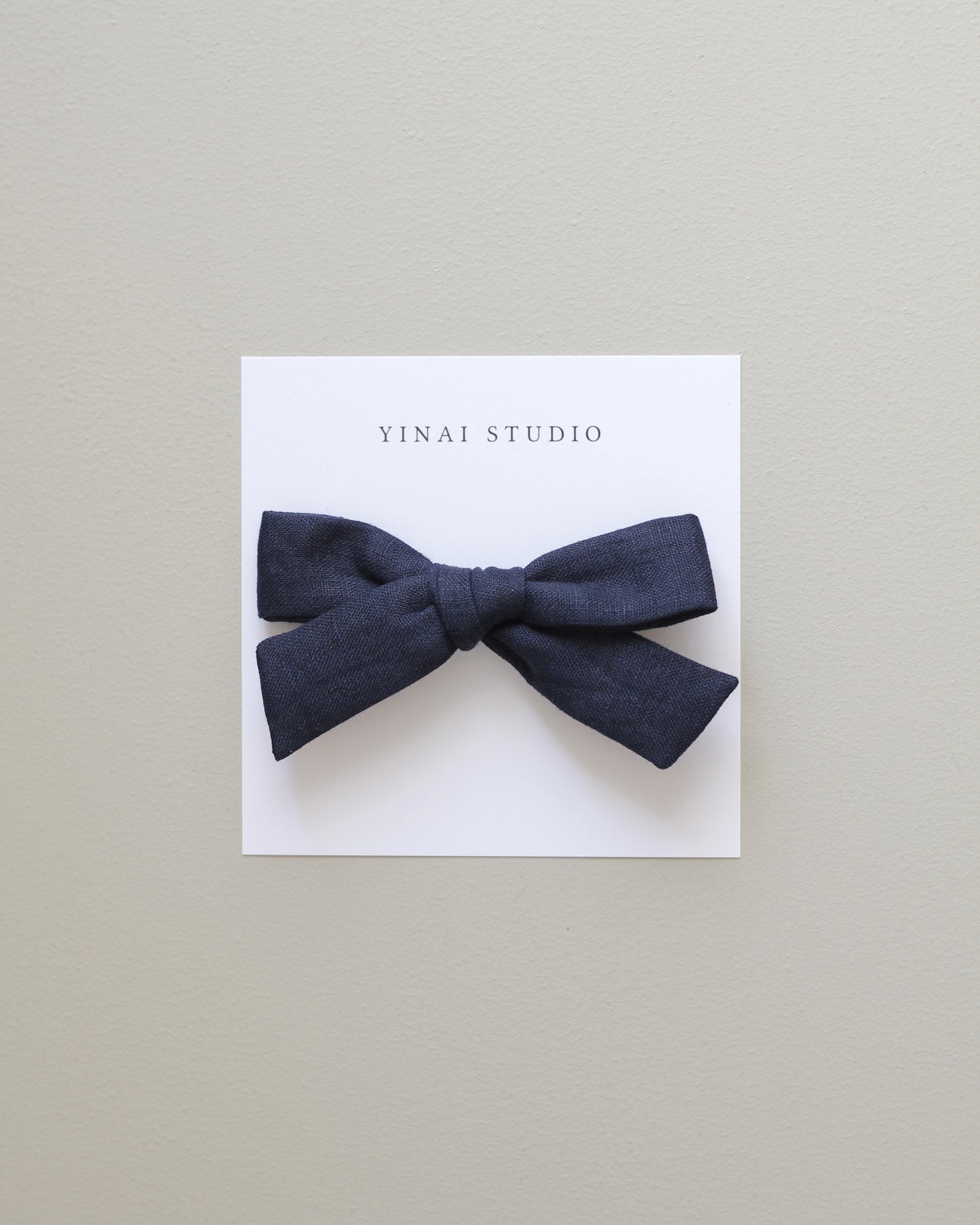 BOW CLIP / HEADBAND [medium] - midnight blue