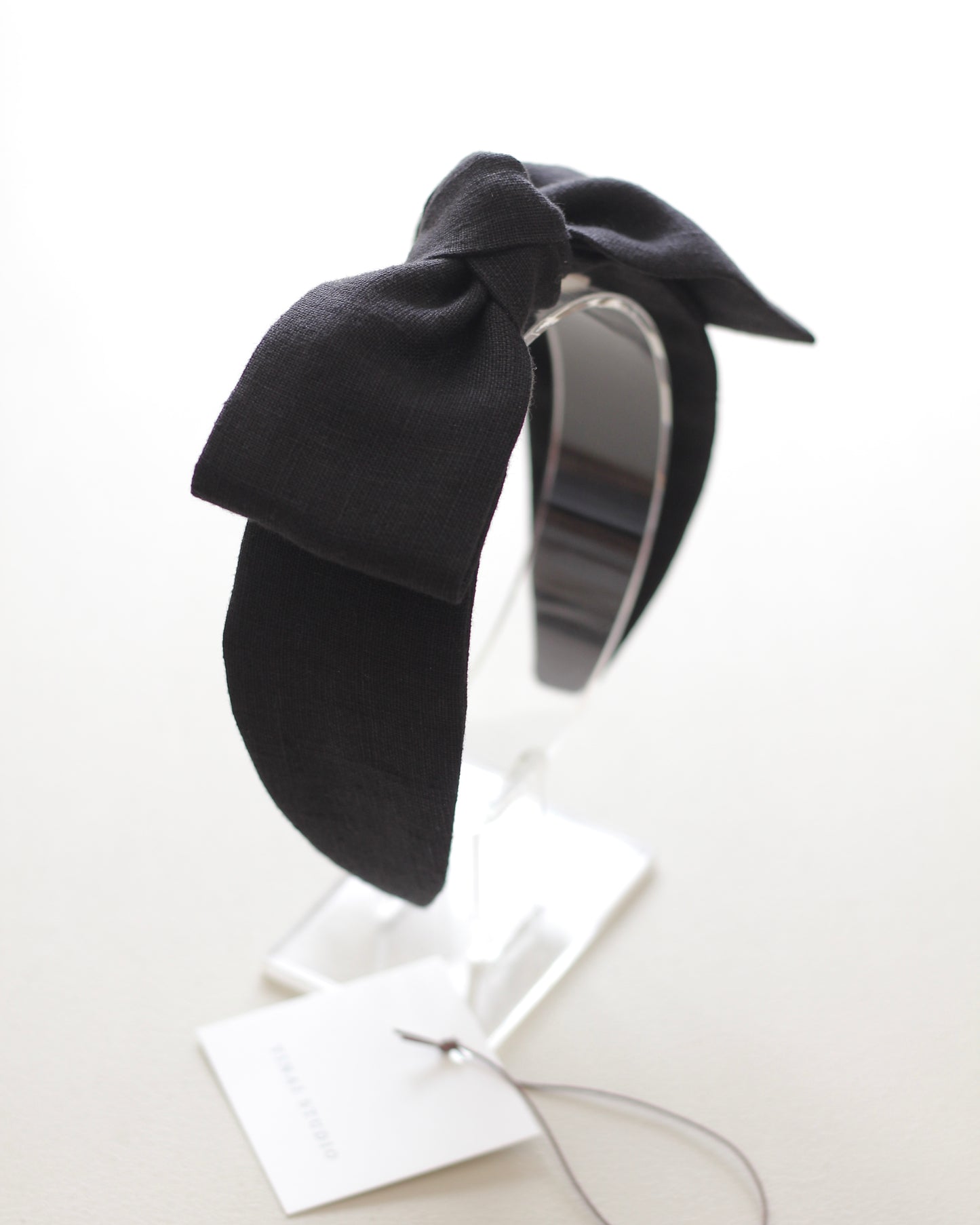 BOW HEADBAND [joy] - black