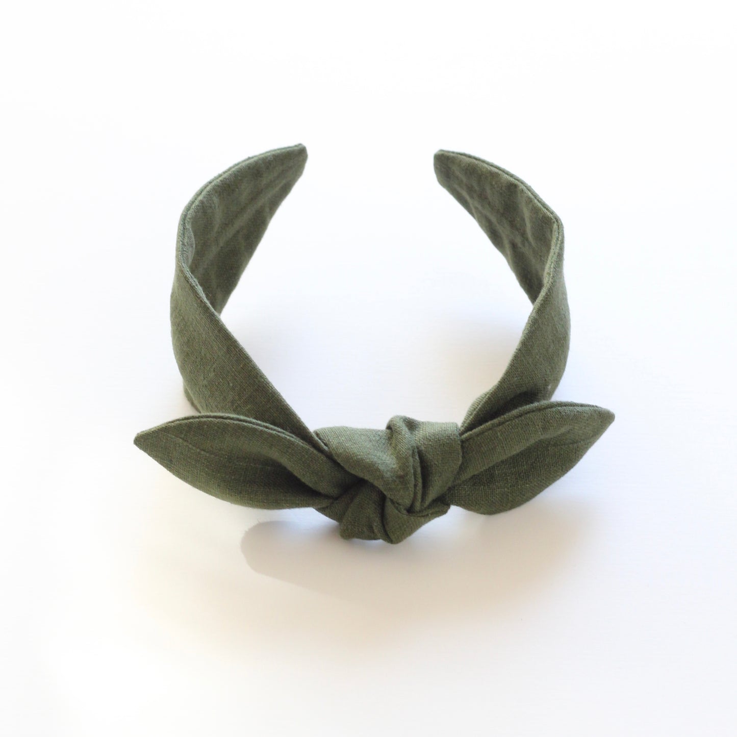 BOW HEADBAND [original] - dark green