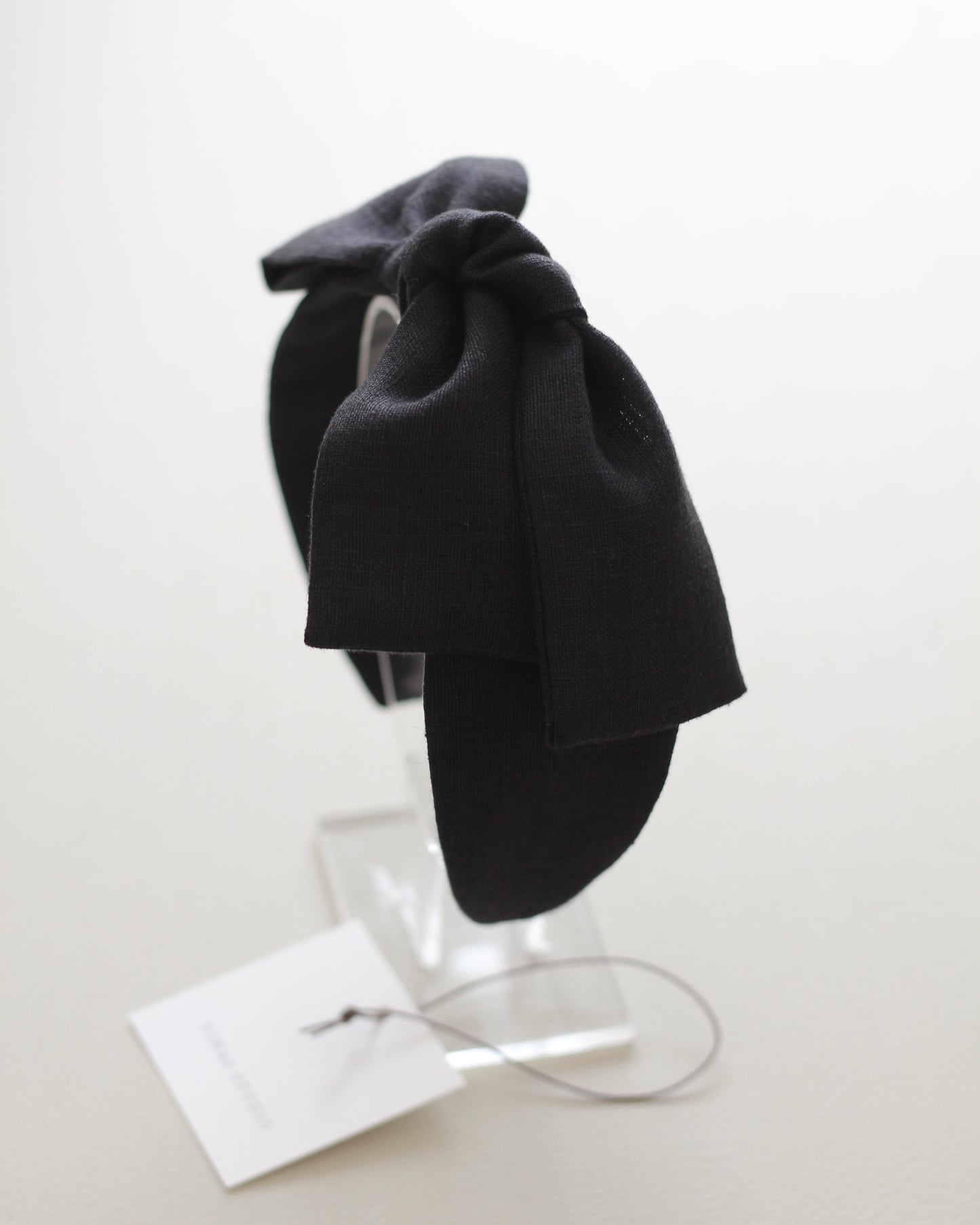 BOW HEADBAND [joy] - black